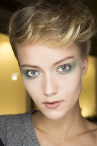 giorgio armani hair and make up mfw