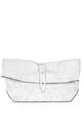cracked leather roll clutch