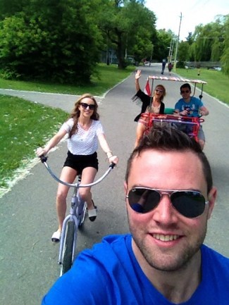 Biking around Toronto Islands